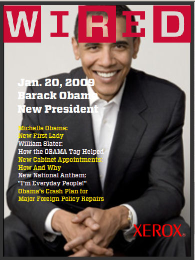 WIRED Magazine (Fantasy) Cover - January 2009 - Barack Obama (THE BEST!)