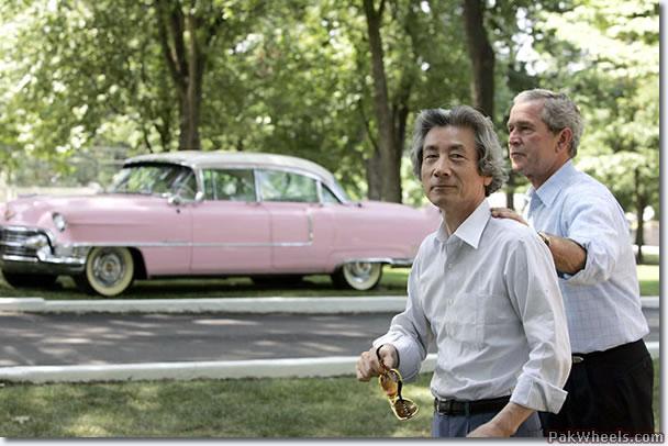 EPE got the Pink Cadillac out of the Elvis Car Museum and placed it in front